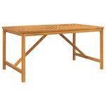 vidaXL Ensemble de salle à manger de jardin 4 pièces en bois massif acacia