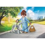 PLAYMOBIL 71736 - Femme d'affaire avec sac à main et son Dalmatien
