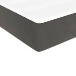 vidaXL Matelas de lit à ressorts ensachés fermeté moyenne gris foncé 120x190x20 cm