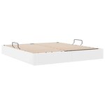 vidaXL Lit de Rangement avec matelas Blanc pur 183 x 213 cm Faux cuir