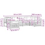 vidaXL Ensemble de canapés d'extérieur 6 pc Blanc et Beige