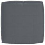 vidaXL Coussin pour assise de palette Anthracite 50 x 50 x 12 cm