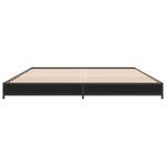vidaXL Cadre de lit sans matelas noir 120x200 cm