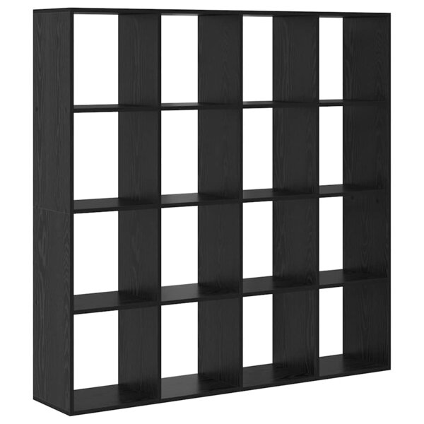 vidaXL Bibliothèque Chêne noir 137.5 x 29 x 137.5 cm Bois d'ingénierie