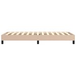 vidaXL Cadre de lit à ressorts cappuccino 90x190 cm similicuir