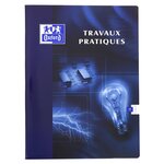 CahierTP 24x32cm piqûre 40 pages Seyès+40 pages unies coloris aléatoires OXFORD