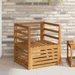 vidaXL Canapé d’extérieur Bois d'Acacia Massif Naturel