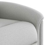 vidaXL Fauteuil de massage inclinable gris nuage tissu