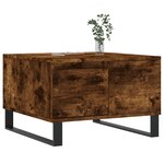 vidaXL Table basse chêne fumé 55x55x36 5 cm bois d'ingénierie