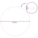 vidaXL Bâche de piscine solaire extra lourde Ø 417 cm 400 μm Rond PE