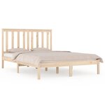 vidaXL Cadre de lit sans matelas bois massif