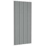 vidaXL Panneaux de toiture 36 Pièces Acier galvanisé Gris 100x45 cm