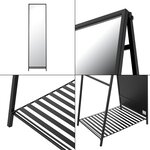 Miroir sur pied 160 x 44 x 60 cm noir 03_0007977