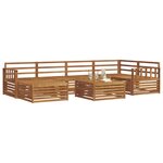vidaXL Ensemble de canapés d'extérieur 7 pc Naturel