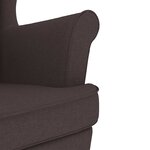 vidaXL Chaise à bascule marron foncé 74x90x102 cm tissu