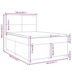 vidaXL Sommier à lattes de lit avec matelas Bleu 140x190 cm Tissu