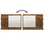 Miroir de bain chêne fumé 60 x 10 5 x 45 cm bois d'ingénierie 02_0006895