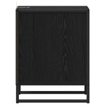 vidaXL Table de chevet avec tiroir 2 Pièces Chêne noir 39 5 x 30 x 50 cm