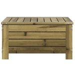 vidaXL Repose-pied de jardin 62x63 5x32 cm bois de pin imprégné