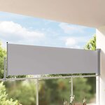 vidaXL Auvent latéral rétractable de patio 100 x 300 cm Gris
