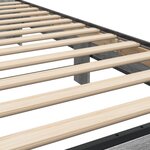 vidaXL Cadre de lit sonoma gris 100x200 cm bois d'ingénierie et métal