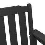 vidaXL Banc de jardin avec coussin Noir 120 x 59 x 88cm Plastique