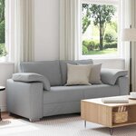 vidaXL Canapé avec coussin Gris clair 180 x 77 x 82 cm tissu