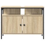 Meuble Lavabo Salle de Bain vidaXL Chêne Sonoma 80x30x60 cm Bois d'ingénierie