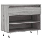 vidaXL Armoire à chaussures Sonoma gris 70x36x60 cm Bois d'ingénierie