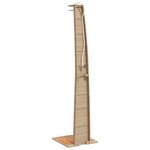 vidaXL Douche d'extérieur beige 55x60x224cm résine tressée bois acacia