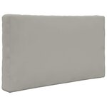 vidaXL Coussin de canapé d'extérieur 2 Pièces Gris Polyester
