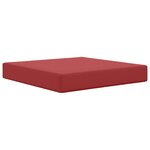 vidaXL Coussin de canapé d'extérieur 2 Pièces Bordeaux Polyester