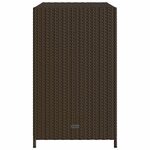 vidaXL Armoire de rangement de jardin marron 83x45x76cm résine tressée