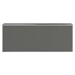 vidaXL Abri de jardin Gris clair 192x523x223 cm Acier galvanisé