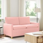 vidaXL Canapé Rose 156 x 81 x 87 5 cm Tissu