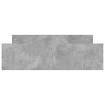 vidaXL Cadre de lit tête de lit et pied de lit gris béton 140x200 cm