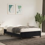 vidaXL Cadre de lit sans matelas gris foncé 120x190 cm velours