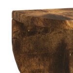 vidaXL Étagère Murale Chêne fumé 38 x 19 x 19 cm Bois d'ingénierie