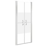 vidaXL Porte de douche ESG demi-dépoli 71x190 cm