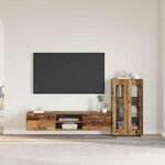 vidaXL Ensemble meuble TV FLORIN Bois ancien Bois d'ingénierie