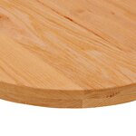 vidaXL Dessus de table 80x40x4 cm bois de chêne massif ovale