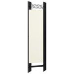 vidaXL Cloison de séparation 5 panneaux Blanc 200x180 cm