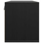 vidaXL Armoires murales Noir 80x30x35 cm Bois de pin massif