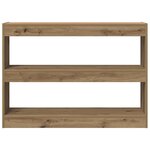 vidaXL Bibliothèque chêne artisanal 100 x 30 x 72 cm Bois d'ingénierie
