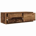 vidaXL Meuble TV vieux bois 80x31x25 5 cm bois d'ingénierie
