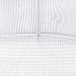 vidaXL Serre avec cadre en acier blanc 36 m² 6x6x2 85 m