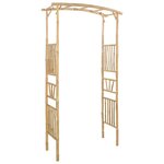vidaXL Arche de jardin Naturel 110 x 40 x 205 cm Bambou