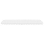 vidaXL Matelas en mousse blanc 80x220 cm 7 zones dureté 20 ILD