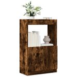 vidaXL Buffet haut chêne fumé 63x33x100 cm bois d'ingénierie