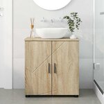 vidaXL Cabinet de salle de bain Chêne sonoma 61 x 35 x 64 cm